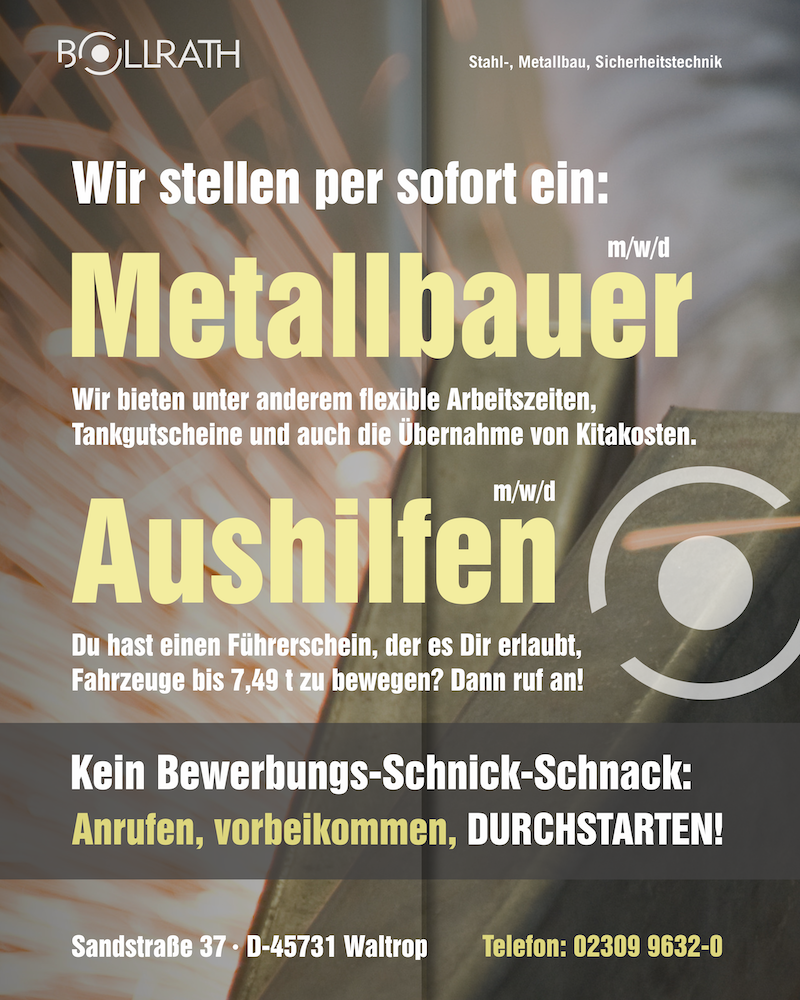 Karriere bei BOLLRATH